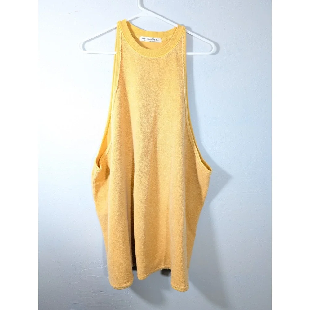 We‎ the Free People Yellow Small Oversized Tank